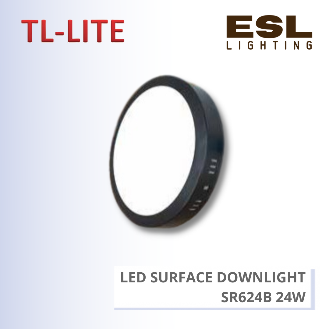 TL-LITE DOWNLIGHT - LED SURFACE DOWNLIGHT (BLACK) - 24W - SR624B