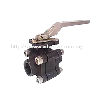 AT326 AUTOMA WCB Carbon Steel 3-PC Body Ball Valve 1000psi Thread End ISO5211 Direct Mount