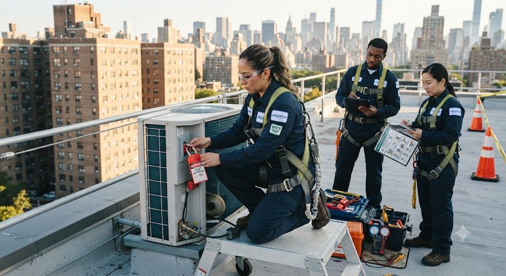 aircon maintenance safety standards for technicians