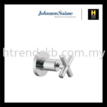 Johnson Suisse Asti-N 1" Cross Handle Stop Valve With Flange (WBFA300673CP)