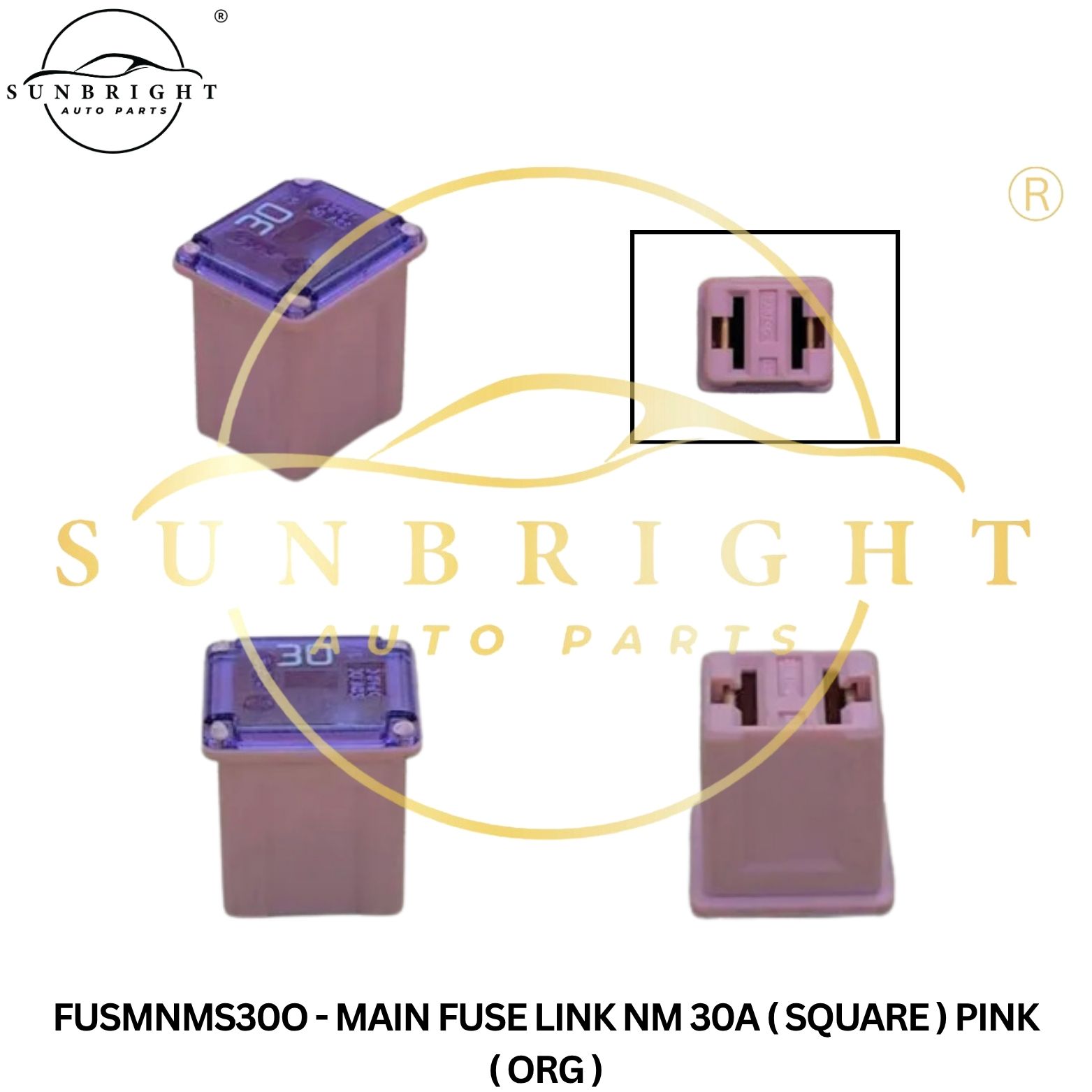 FUSMNMS30O - MAIN FUSE LINK NM 30A ( SQUARE ) PINK ( ORG )