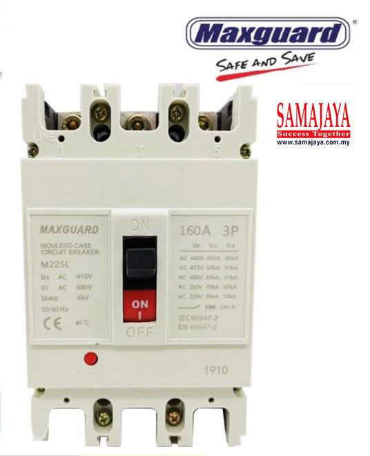 Maxguard 160A 3 Pole MCCB
