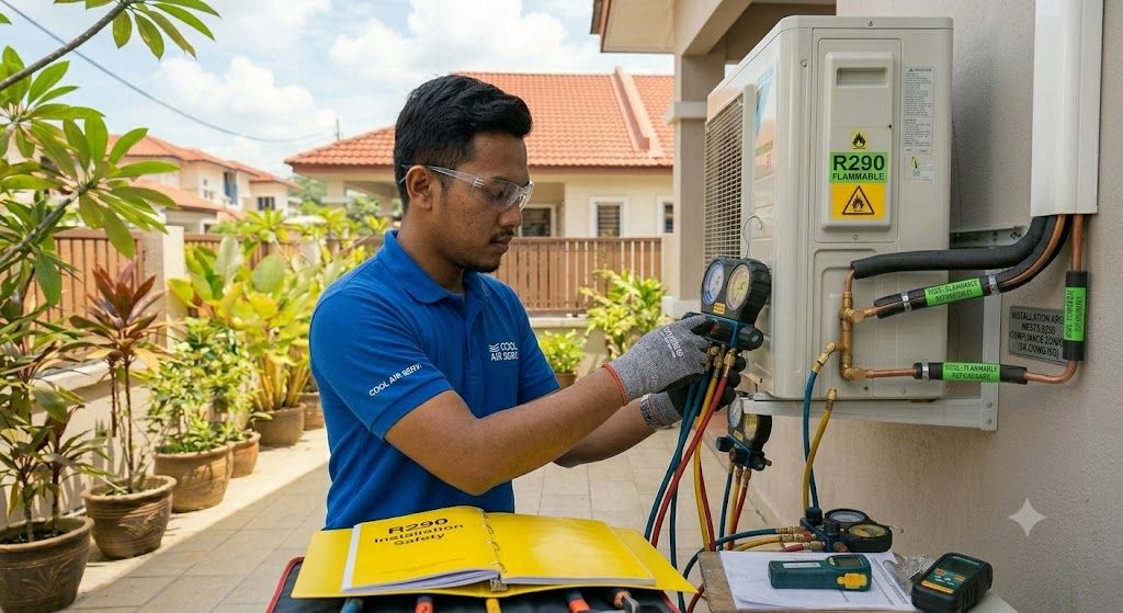 R290 eco-friendly HVAC installation