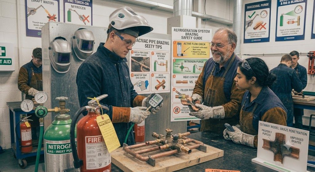 HVAC brazing workshop safety procedures