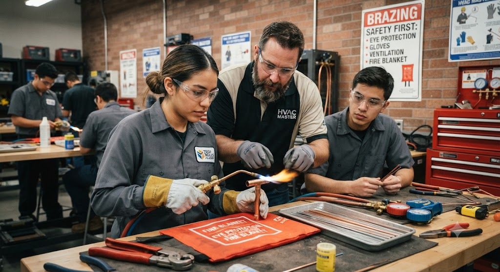 HVAC copper tubing brazing safety training course