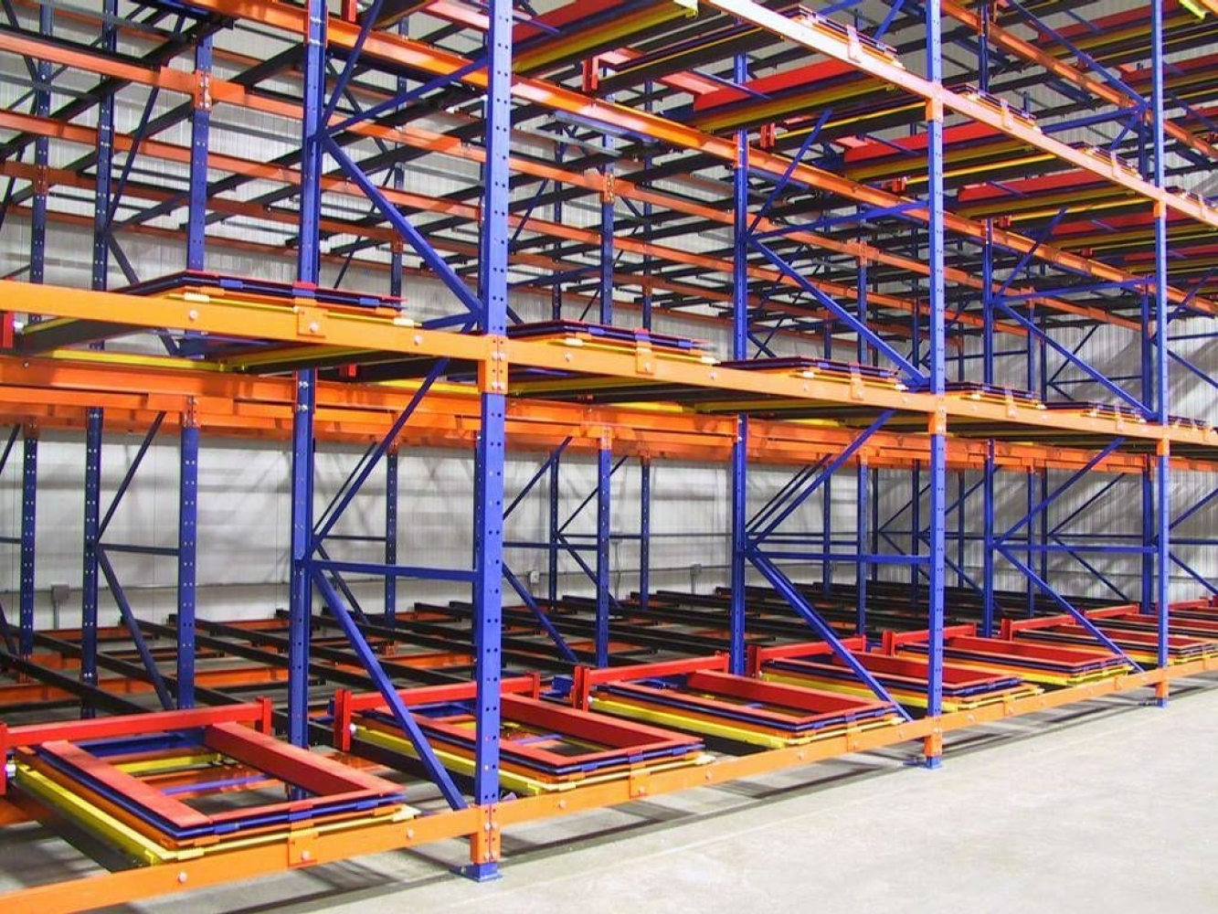 Push Back Racking