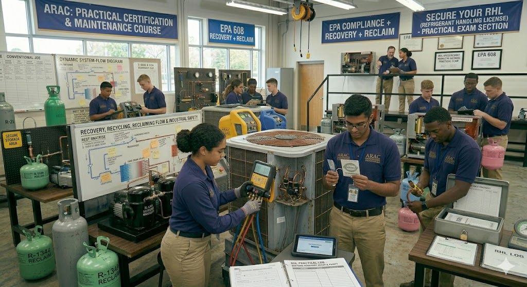 Refrigerant handling and maintenance course