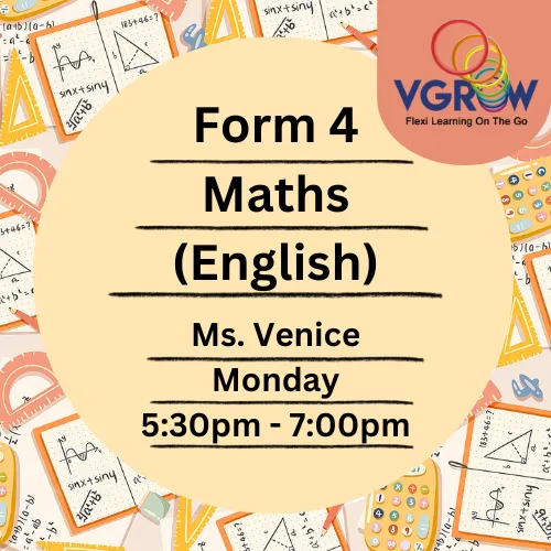 F4 Maths Online Live Class English (Monday)