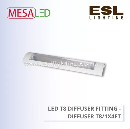 MESALED LED T8 DIFFUSER FITTING - DIFFUSER T8/1X4FT