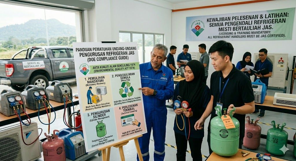 legal requirements for refrigerant handling Malaysia DOE