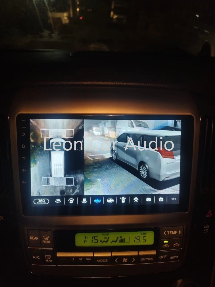 Toyota Alphard ANH10 oem 9" fhd 2ram 32gb 8core DSP Wifi GPS USB 360 3D Panaromic DVR Player