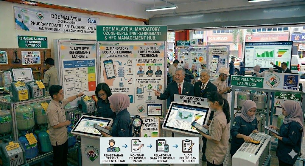 ozone refrigerant system regulations Malaysia DOE