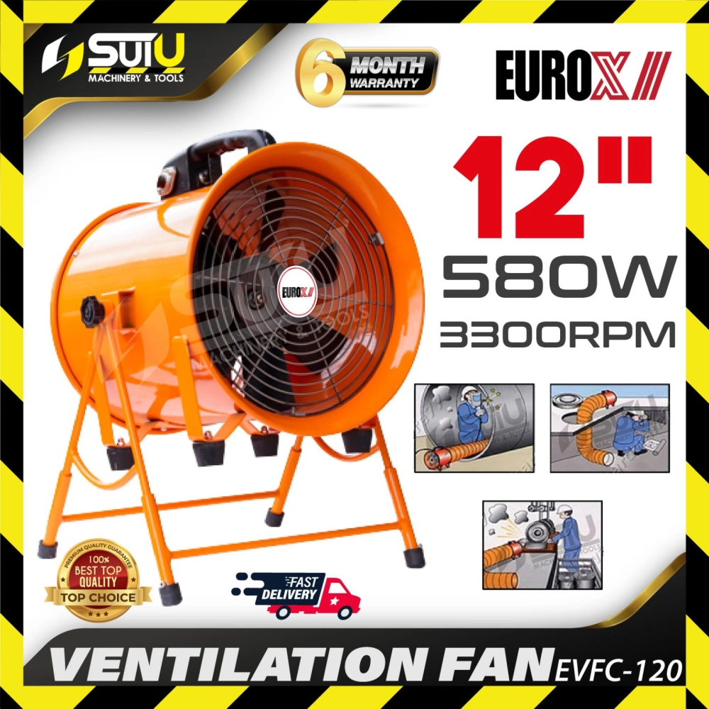 EUROX EVFC-120 / EVFC120 12" / 300MM Ventilation Fan 580W