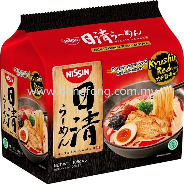 NISSIN JPN RAMEN M/P 5'S-KYUSHU RED(106G)