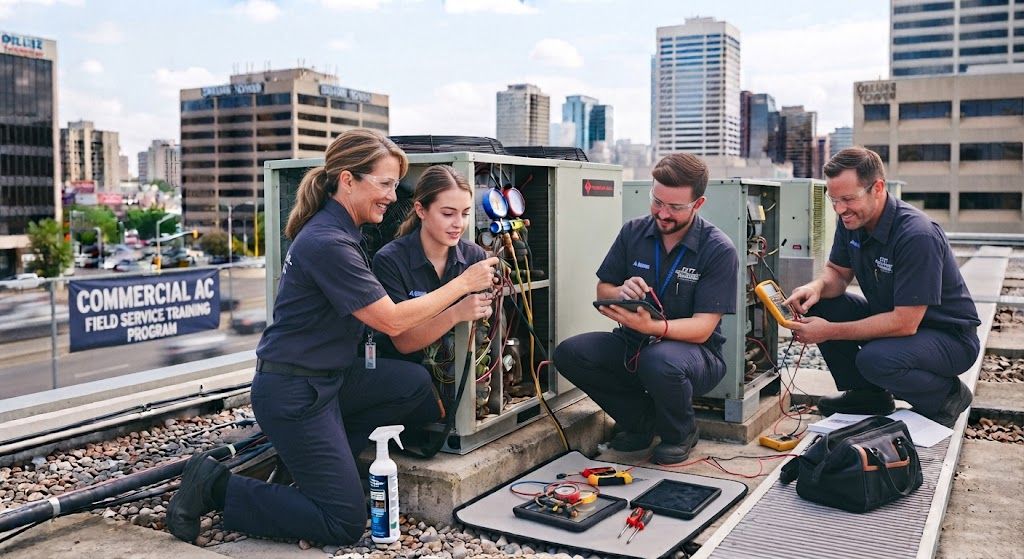 Commercial air conditioning technician training
