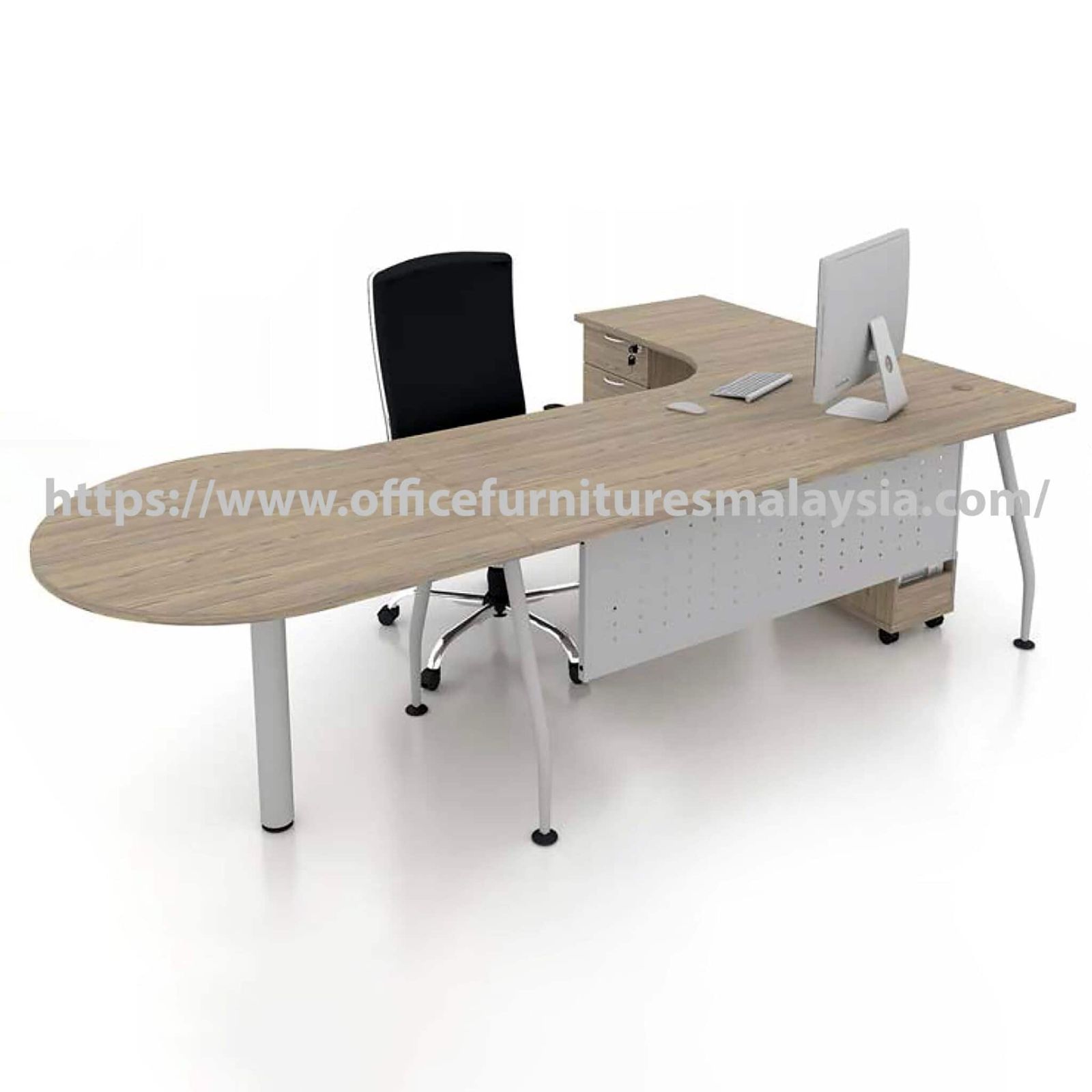 7.5ft x 4 ft Excitable Modern Design L-Shaped Manager Desk OFFXB2212