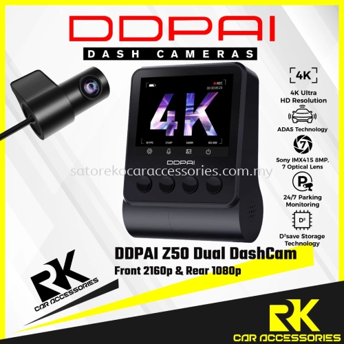 DDPAI Z50 4K Front & Rear View Dash Cam