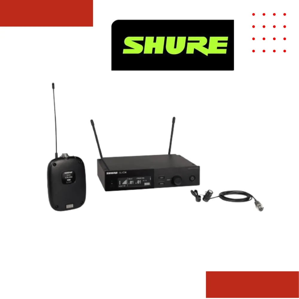 Shure SLXD14/83 Wireless System with SLXD1 Bodypack Transmitter and WL183 Lavalier Microphone