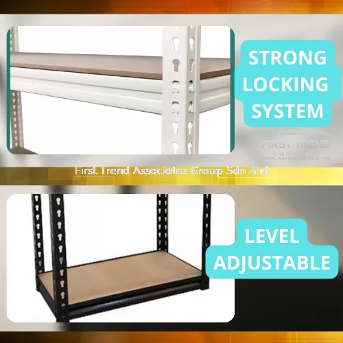 Light Duty Boltless Rack Rak Besi Store Multipurpose Rack Home Rak Serbaguna 2IN1 - 4 levels