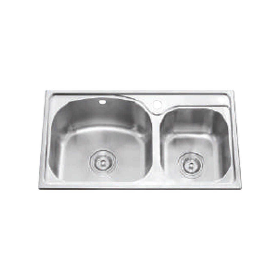 Double Bowl Sink #KS-SG-D7843-SS