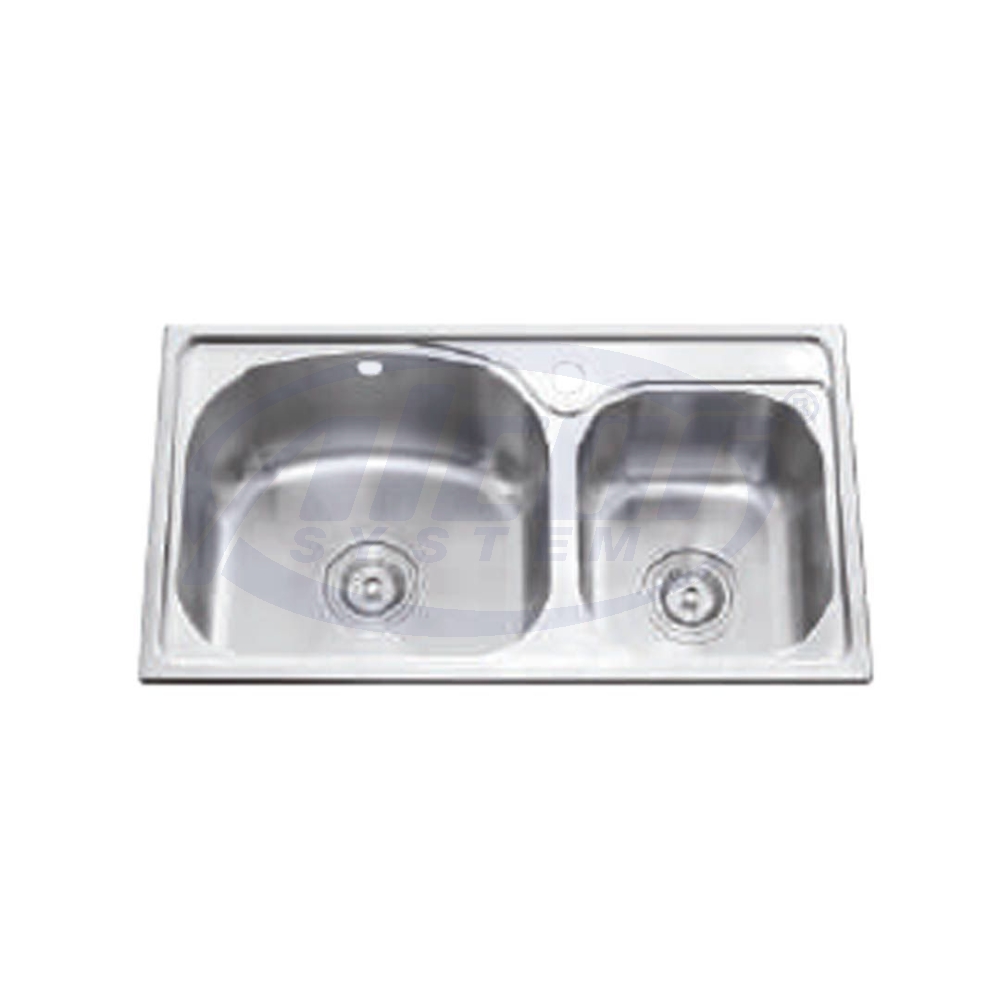 Double Bowl Sink #KS-SG-D7843-SS