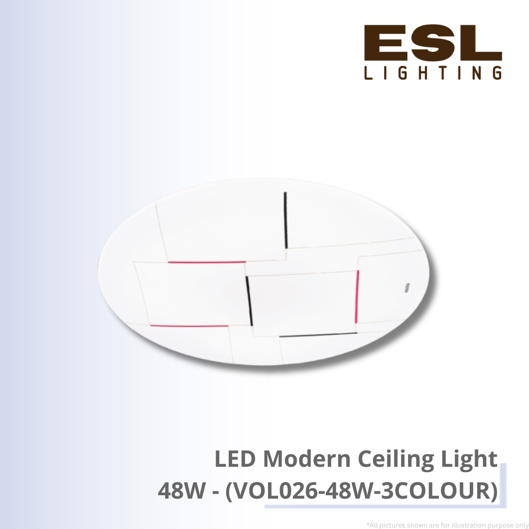 LED Modern Ceiling Light 48W - VOL026-48W-3COLOUR