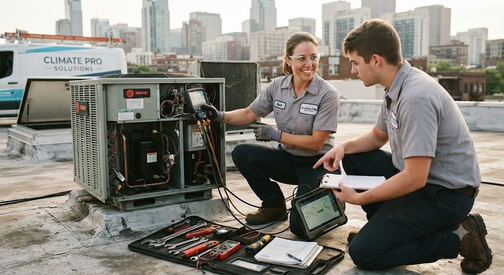 Professional air conditioning technician skills