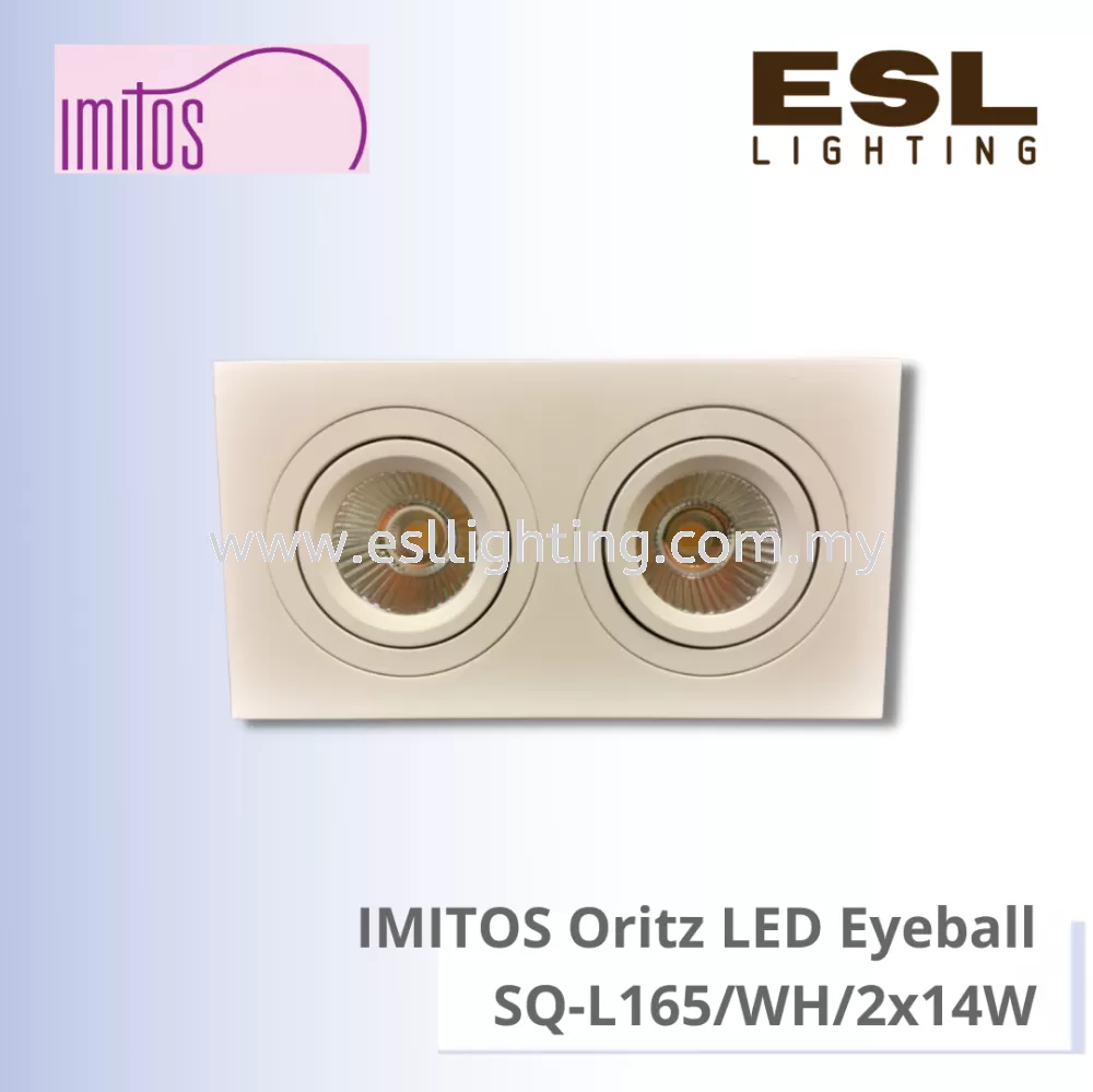 IMITOS Oritz LED EYEBALL 2x14W - SQ-L165/WH/2x14W
