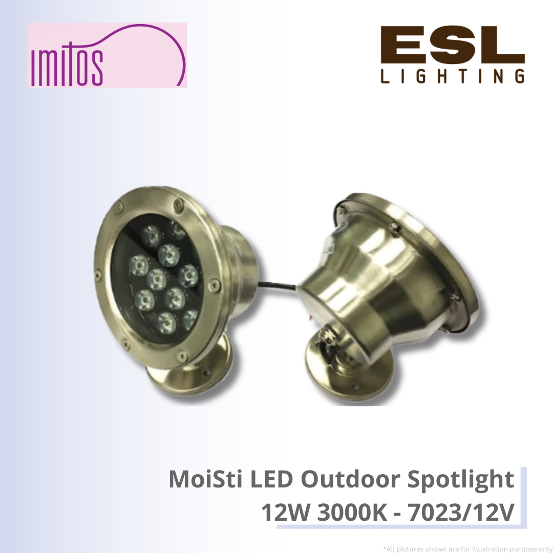 IMITOS MoiSti LED Outdoor Spotlight 12W 3000K - 7023/12V IP68