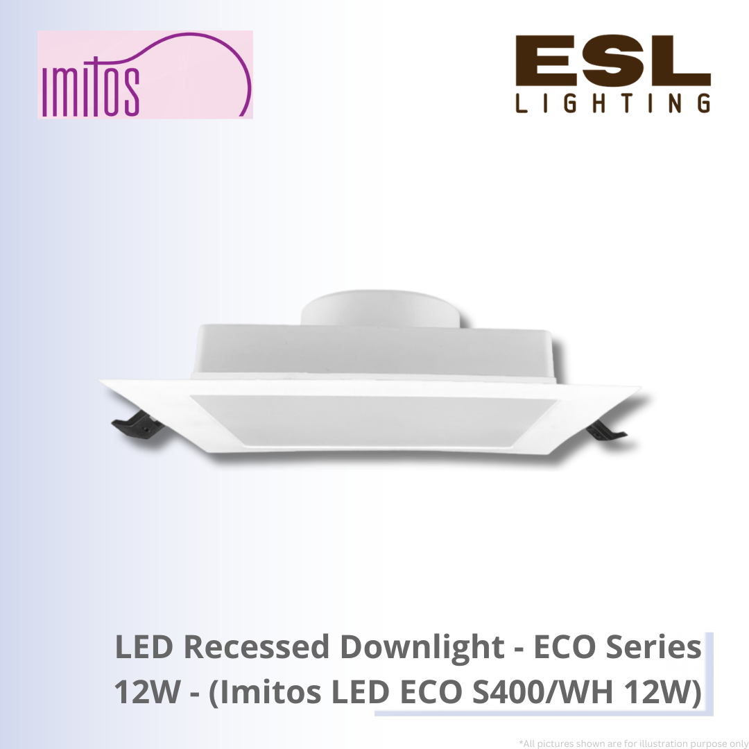 IMITOS LED Recessed Downlight (ECO Series) 12W - Imitos LED ECO S400/WH 12W