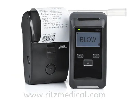 Alchohol Breathe Analyzer CA=TEC Korean  ALCOSCAN  ALP01 with Mobile  printer 