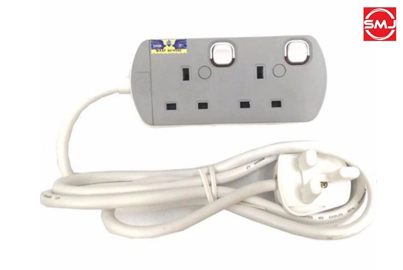 UMS 8213-N 13A 2 Gang Portable Socket Outlet (SIRIM Approved)