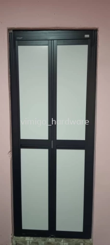 Bifold Door with Composite Panel Plain Colour Aluminium Bifold Door Toilet Door Bathroom Door Store Door