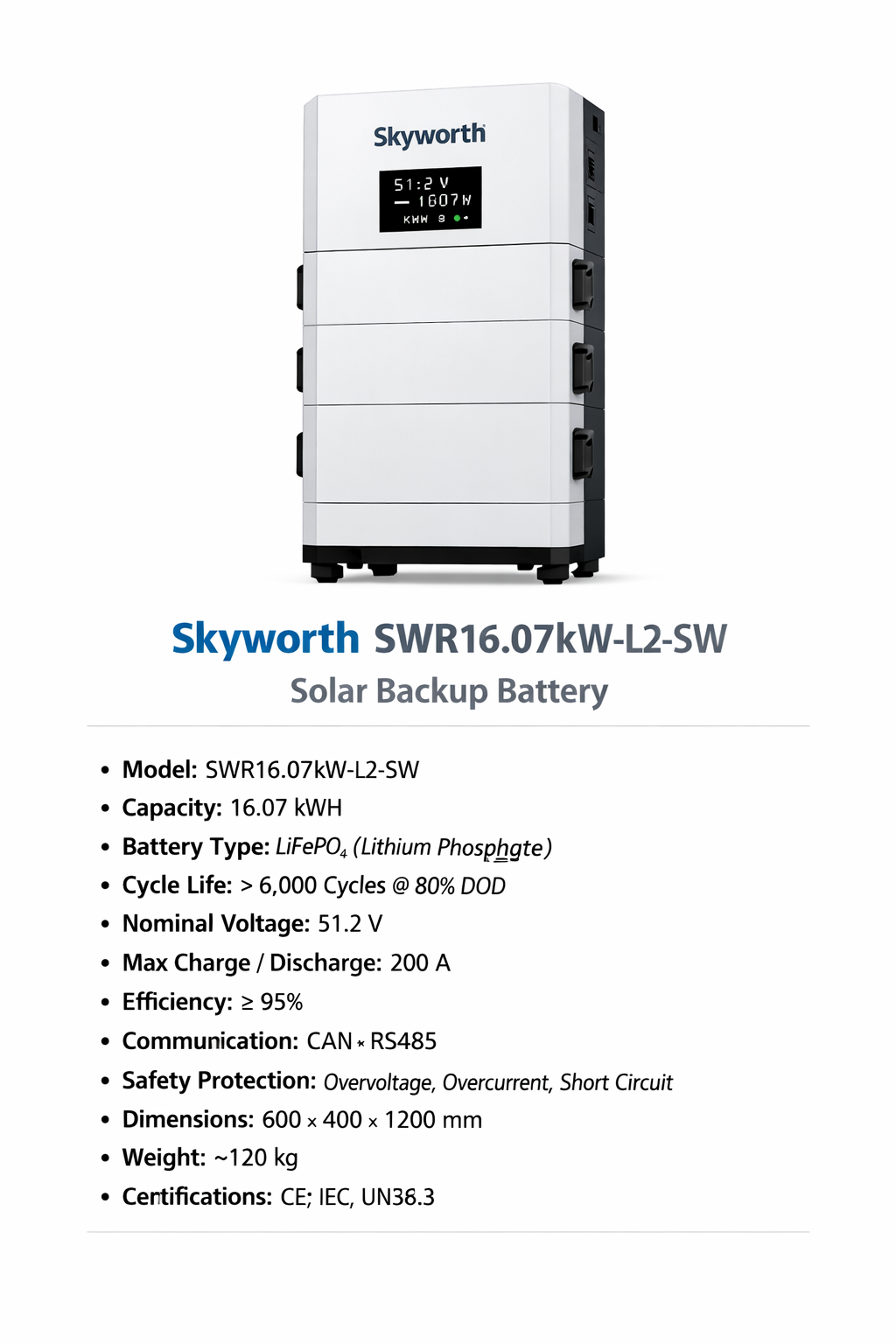 Solar Backup Battery