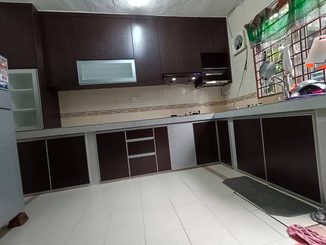 ALUMINIUM ACP KITCHEN CABINET | KITCHEN AT TELOK PANGLIMA GARANG | TELOK GONG | PULAU INDAH 
