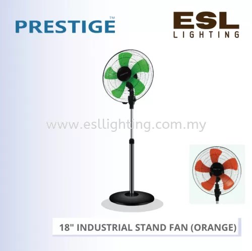 PRESTIGE 18" INDUSTRIAL STAND FAN (ORANGE) PLS-1801SF-OR