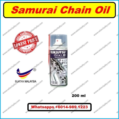 （电单车防水防沙链油）Samurai Ninjutsu Motorcycle Maintenance Chain Oil NZ002 Aerosol Spray