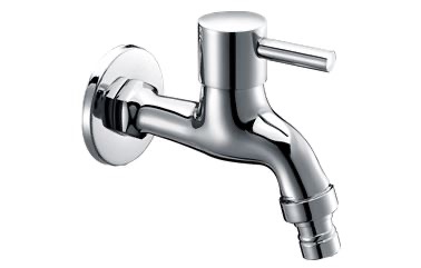 T-7283 1/2" x 1/2" Brass Chrome Hose Bib Tap – Durable Bib Tap for Garden & Outdoor Water Control