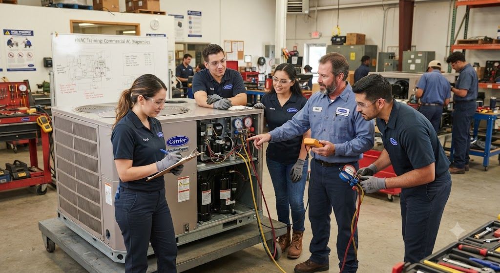 Commercial HVAC service and repair certification