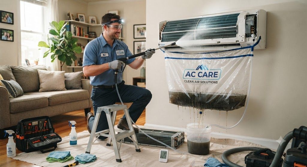 Air conditioning deep cleaning and servicing