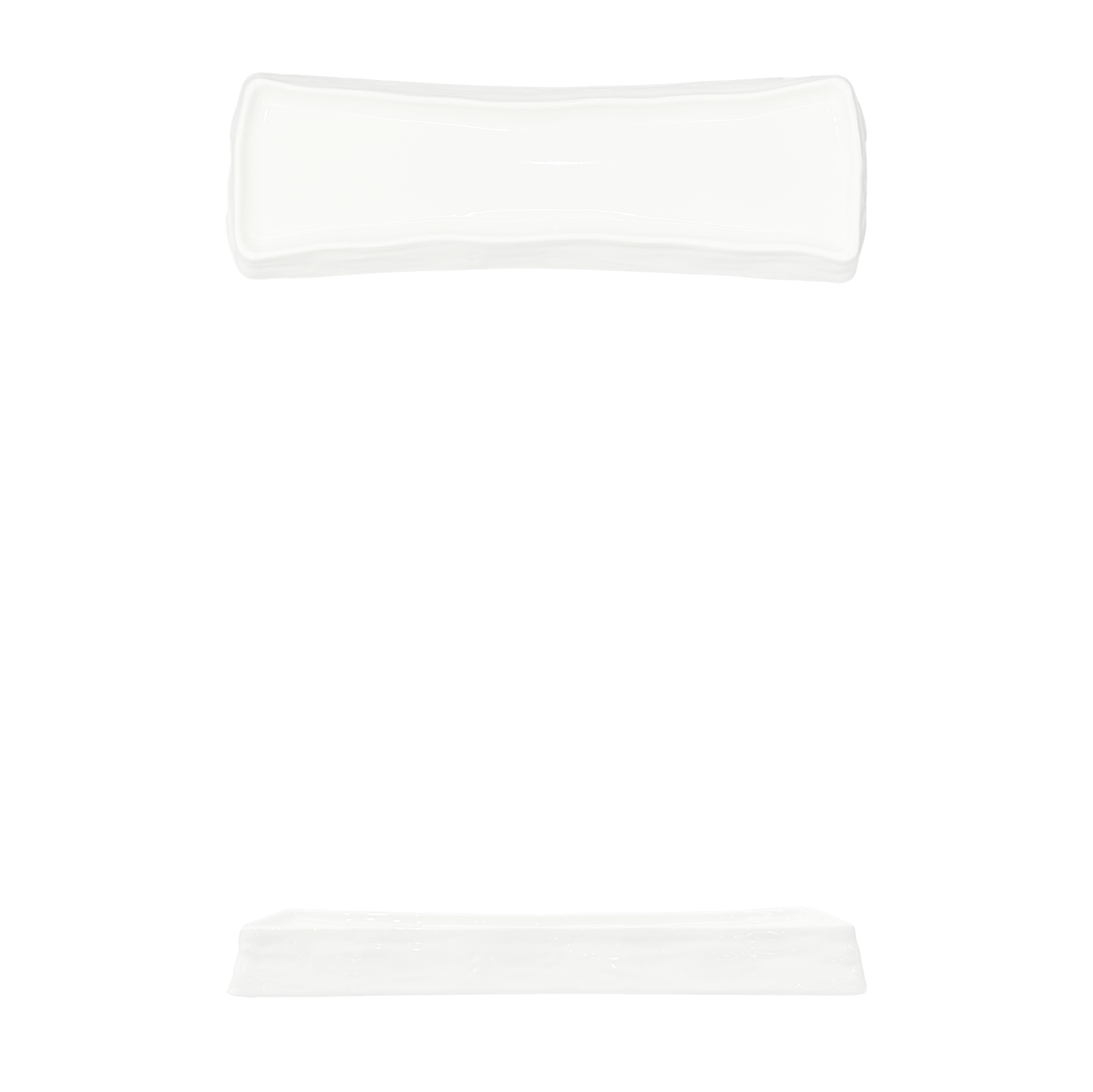 YX-BC-16'' Long Rock Dessert Tray 16 磐石长条点心盘
