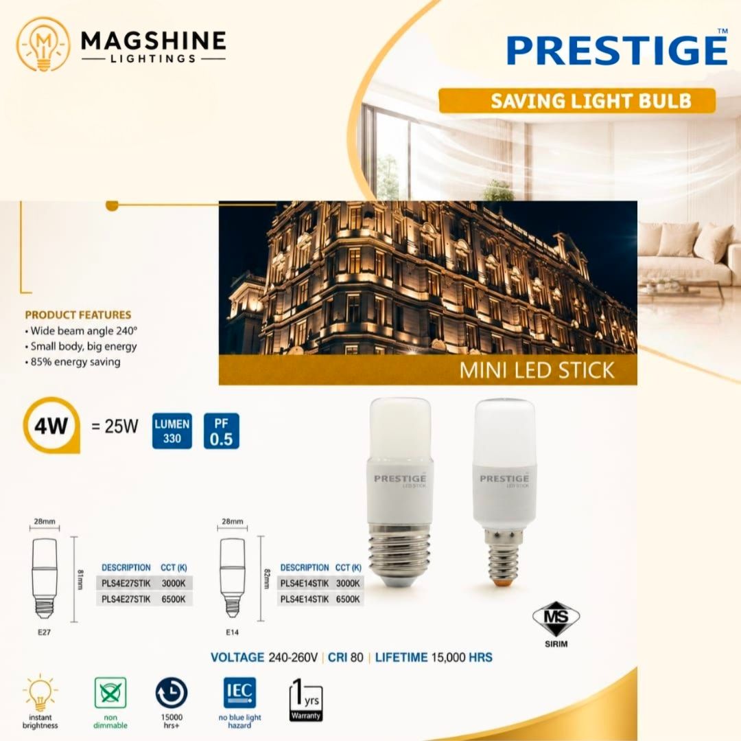 PRESTIGE PREMIUM 4W MINI STICK BULB