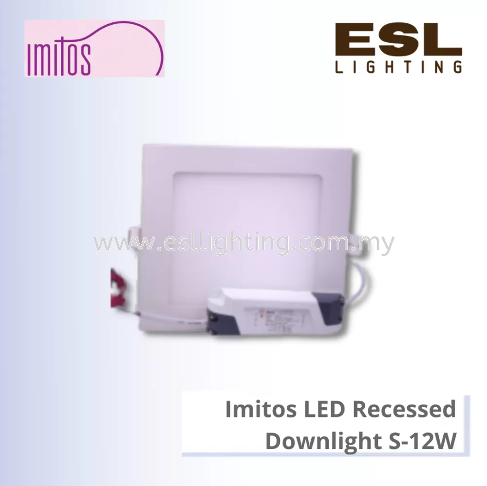 IMITOS LED Recessed Downlight Square 12W - LED-DL-S-12W聽[SIRIM]