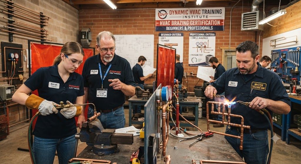 HVAC brazing certification for beginners and professionals