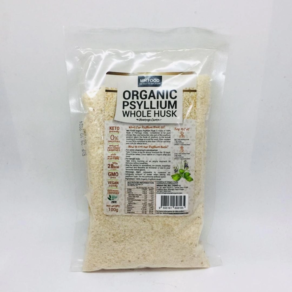 MH Food Organic Psyllium Whole Musk 有機車前子全殼 100g