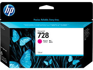 HP 728 130-ml Magenta DesignJet Ink Cartridge