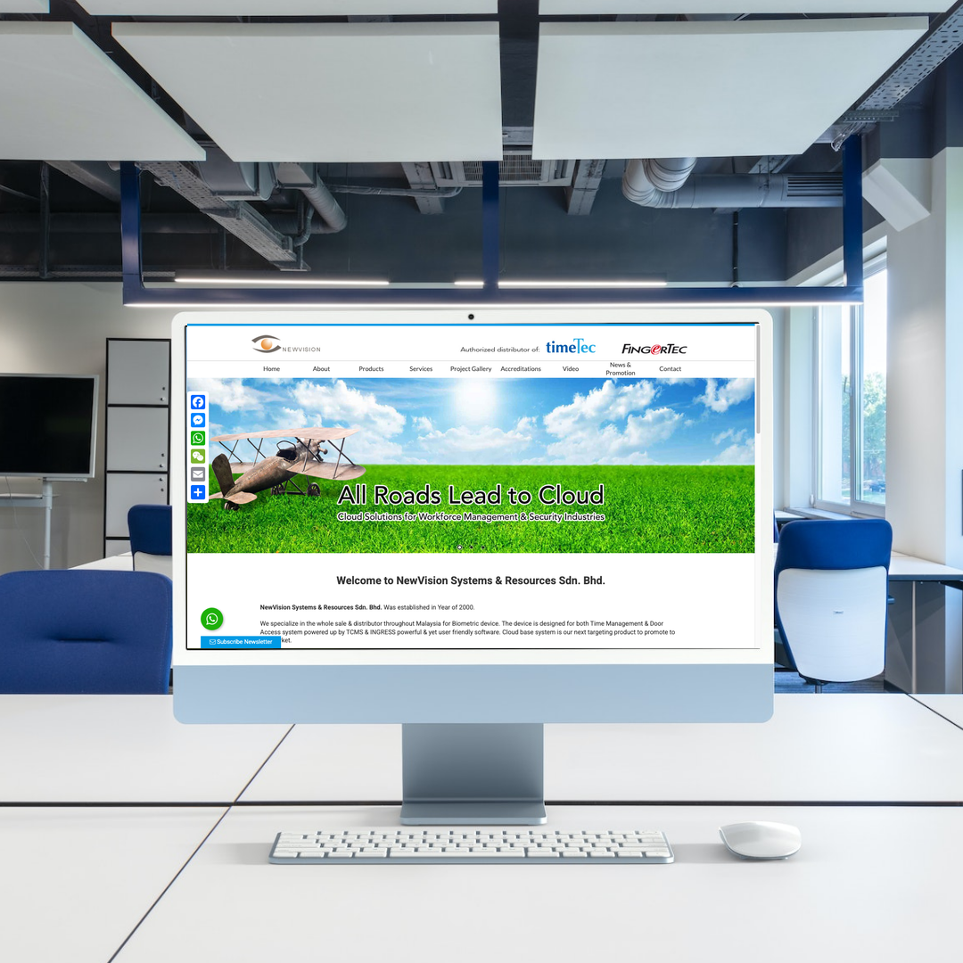 NewVision Systems & Resources Sdn Bhd Website Design & SEO Case Study | Office Automation & Security Systems Supplier in Johor