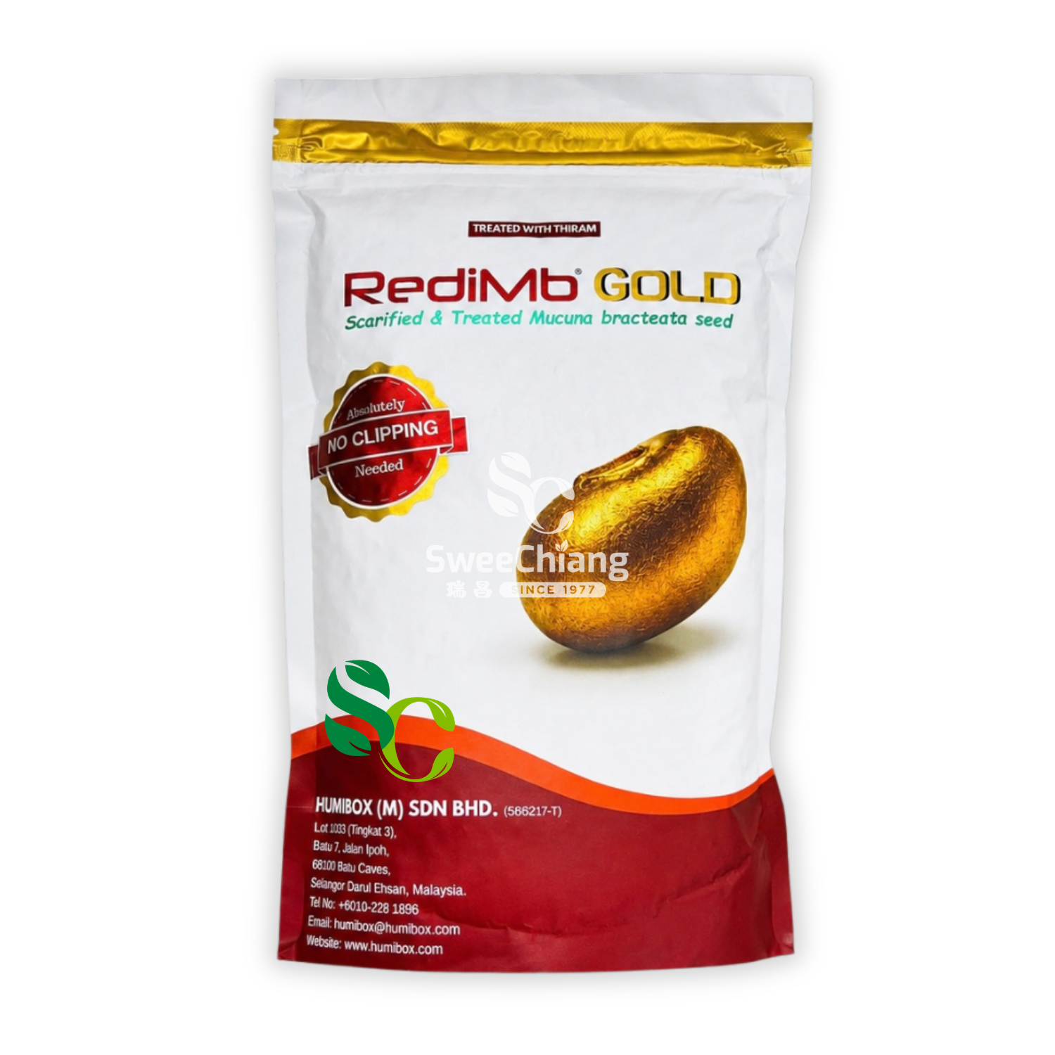 Humibox RediMB Gold 1kg - High Germination Rate Mucuna Bracteata Seeds (No Clipping Needed) - PreOrder