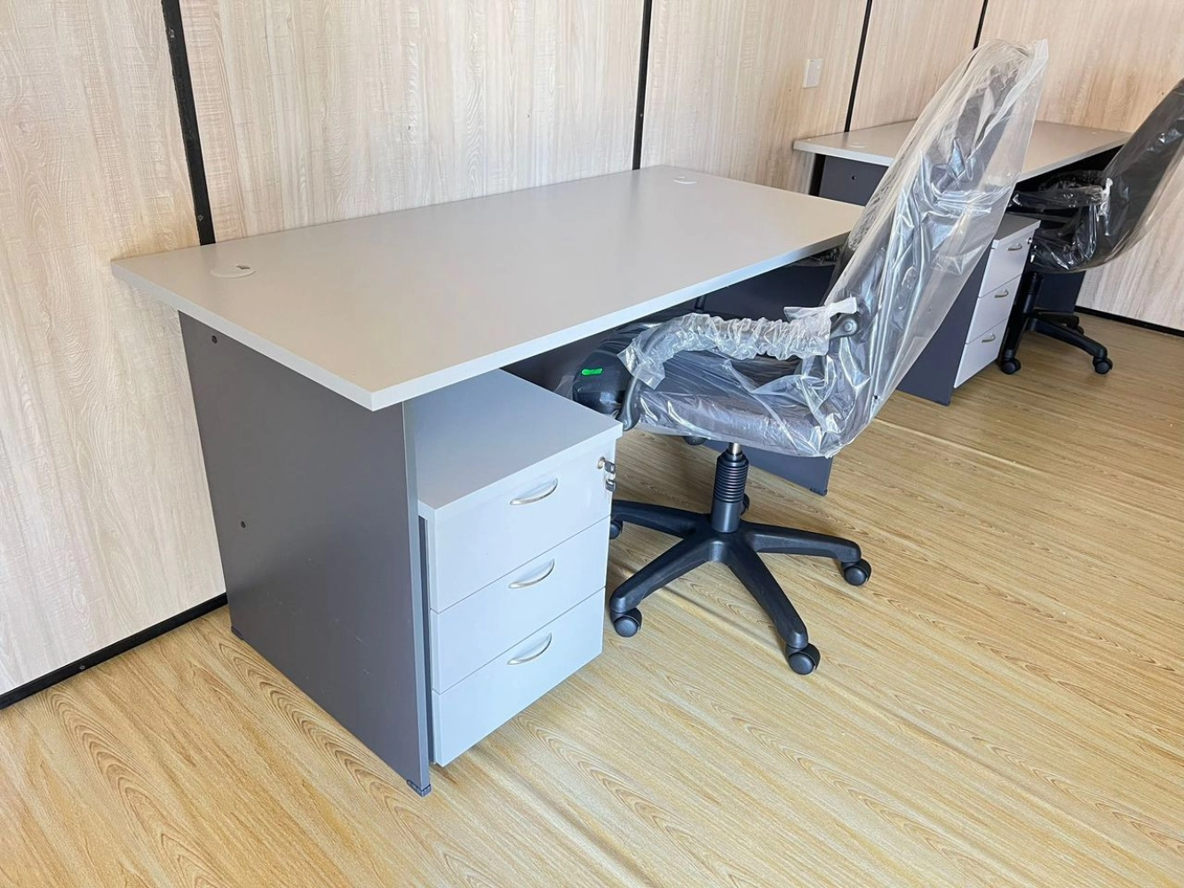 Meja Pejabat Office Table | Banquet Table | Medium Back Office | Visitor Chair | Deliver to Construction Site at Kulim Hi-Tech Lunas Kulim Kedah