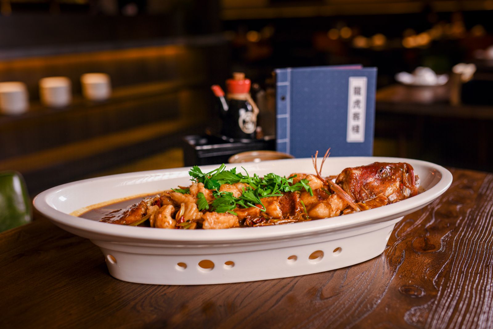 Leopard coral, Steamed with Spicy & Sour Bean Sauce